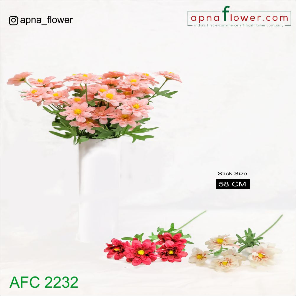 Set of 4 tiger flower stick with vase