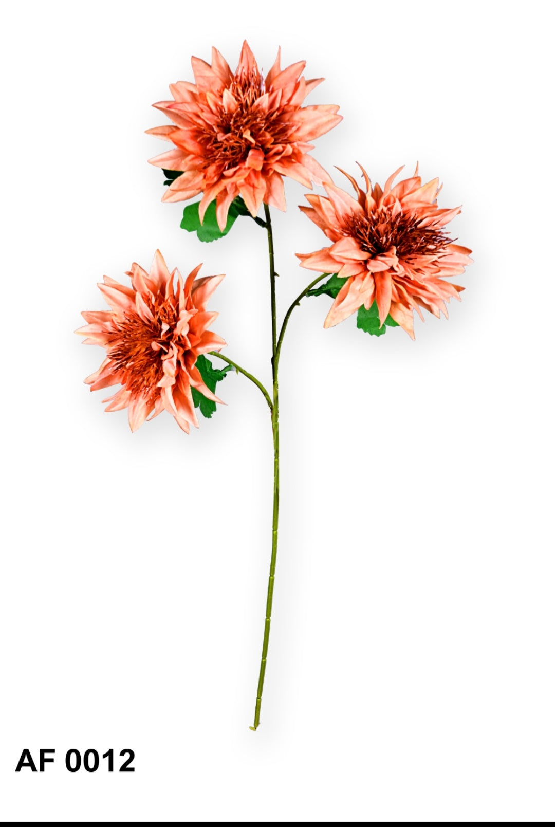 Triple stem flower stick orange