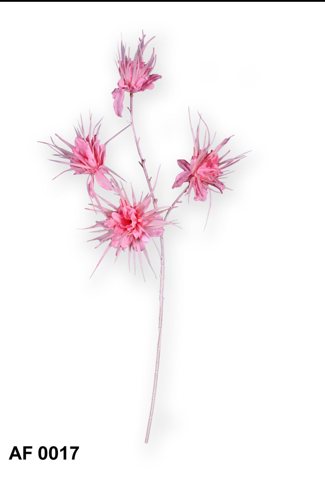 4 stem baby pink flower designer stick