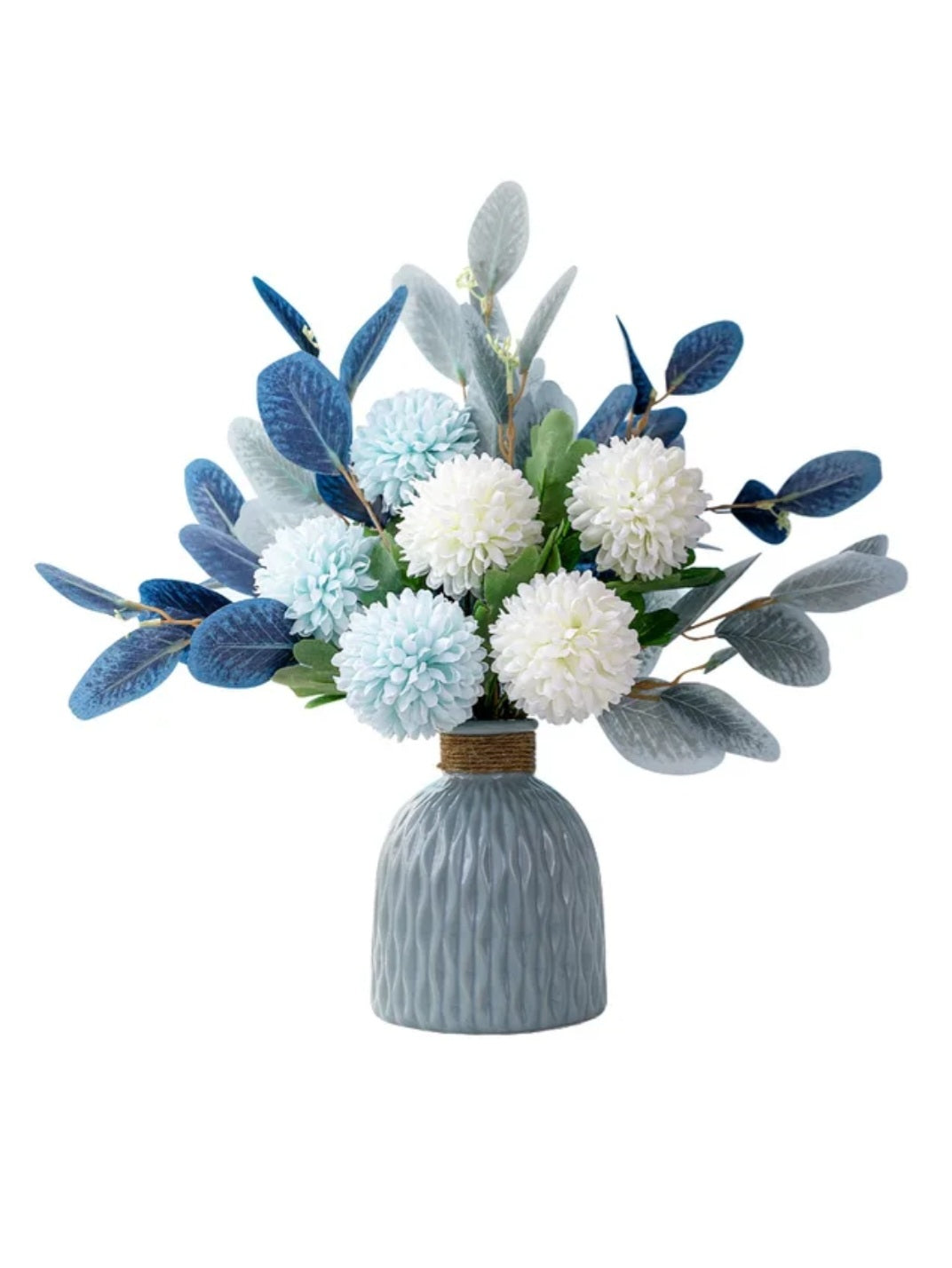 Beautiful Blue flower centre piece for home office decor