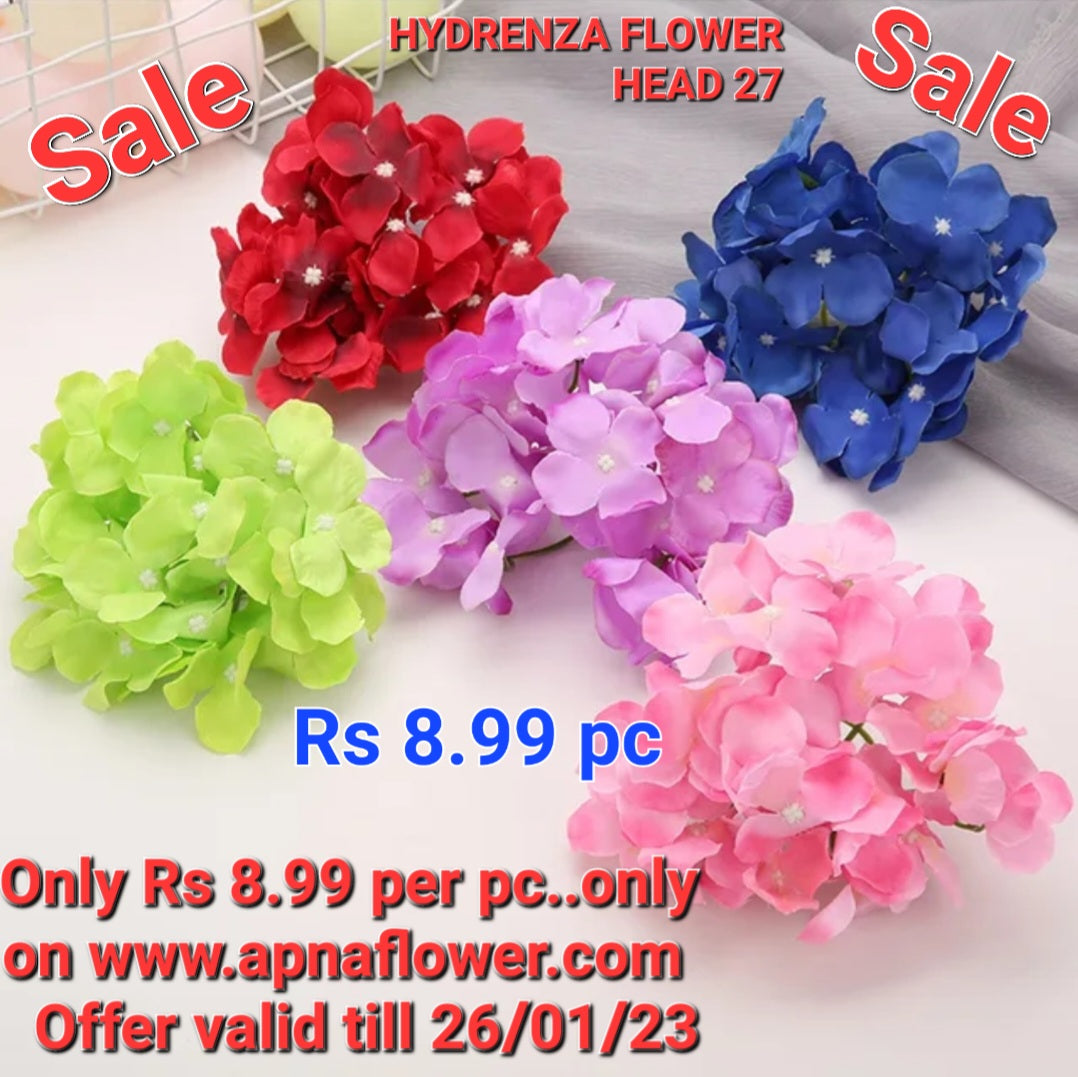 1000 pcs pack of Hydrenza Flower head 27